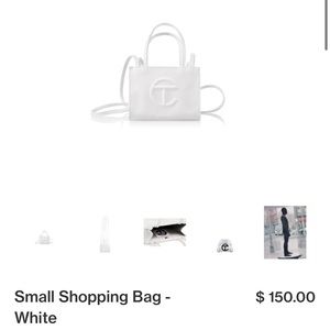 Small white shopping bag- Telfar